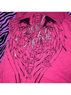 Metal Mulisha Men's Pink Vests-tanks-cami